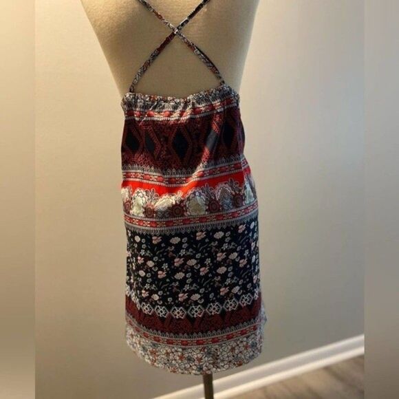 NWT Cupshe Floral Paisley Spaghetti Criss Cross Strap, Mini Sundress - Size XL - Picture 9 of 16